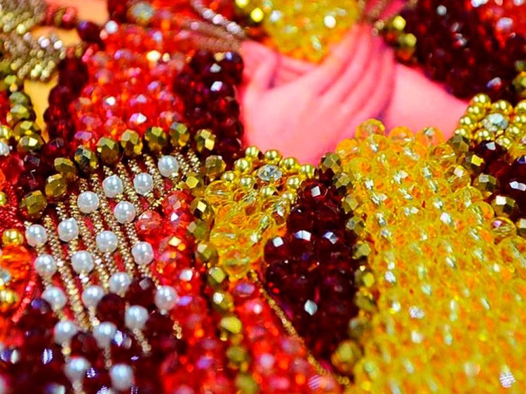 Набор вышивки хрустальными камнями «Богородица Семистрельная» — картинка 5