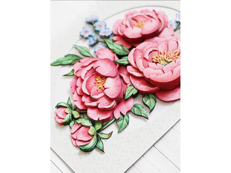 Папертоль «Букет пионов» — картинка 4