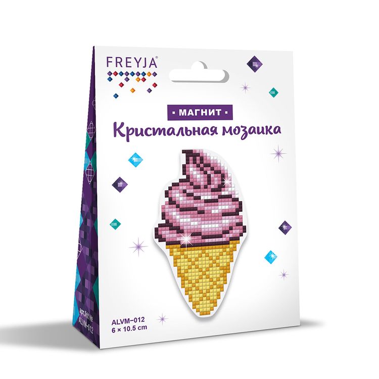 Алмазная вышивка магнит «Мороженое» — картинка 2