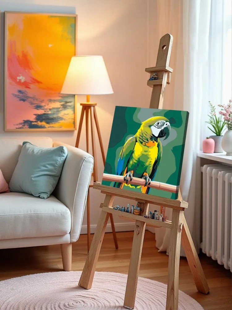 Картина по номерам «Попугай ара» — картинка 10