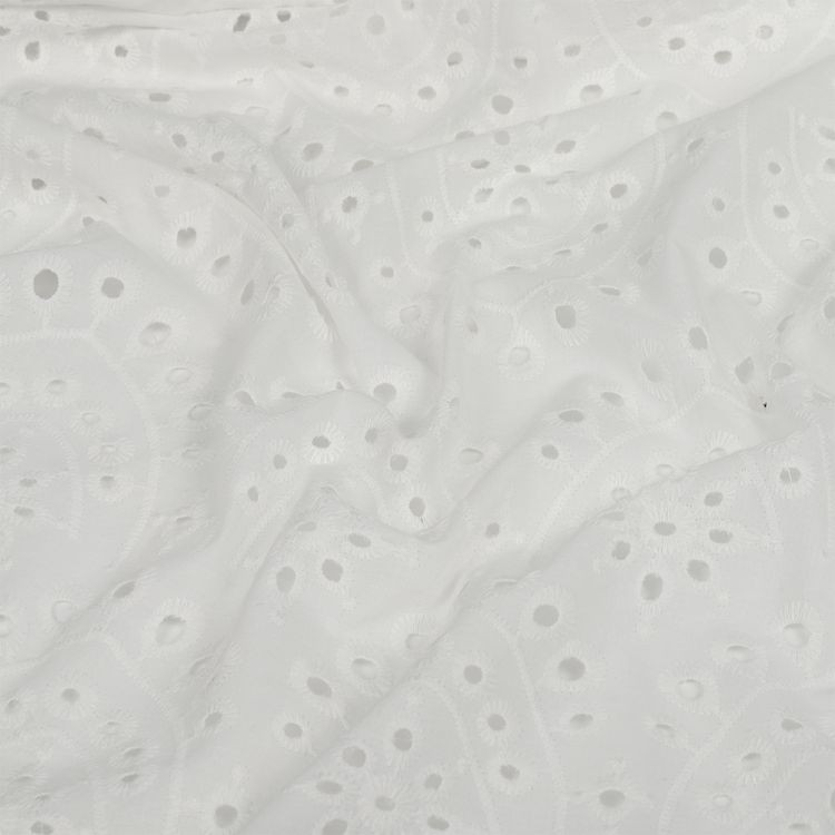 Ткань шитье, 10 м x 150 см, 100 г/м², цвет: белый, TBY — картинка 2