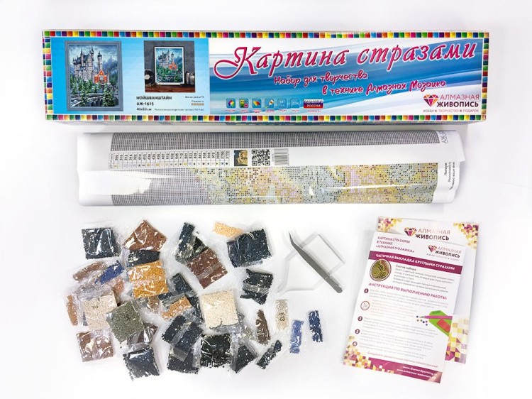 Алмазная вышивка «Нойшванштайн» — картинка 3