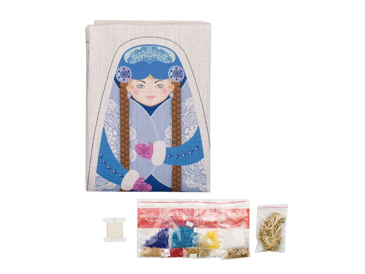Набор для вышивания «Чехол на бутылку. Снегурочка» — картинка 3