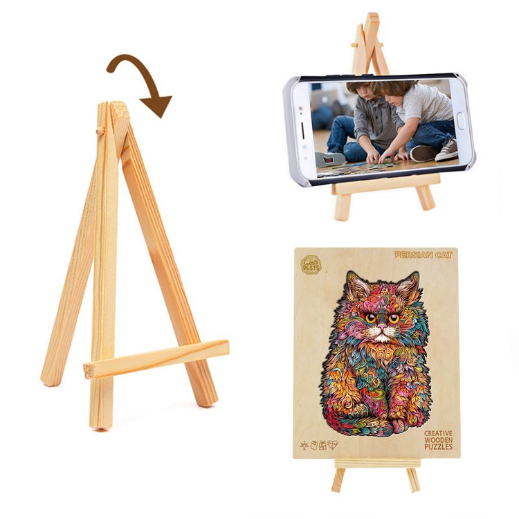 Деревянные пазлы «Пестрая киска S», Woodbests — картинка 7