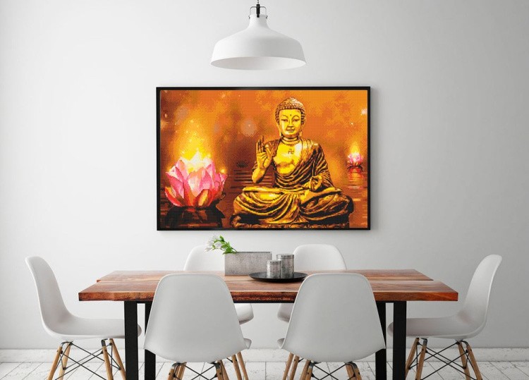 Алмазная вышивка «Золотой Будда» — картинка 2