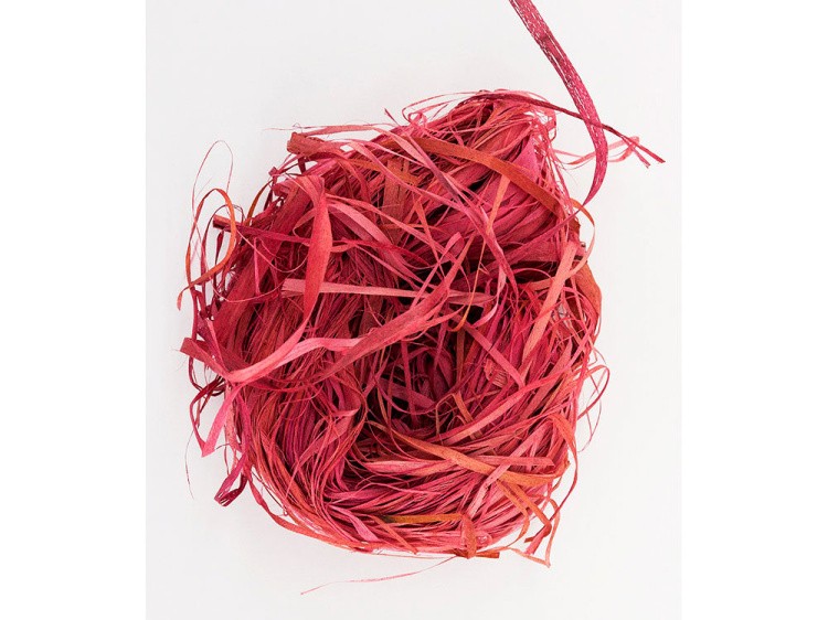 Лыко чесаное цветное, цвет: красный 30 г, Blumentag — картинка 2