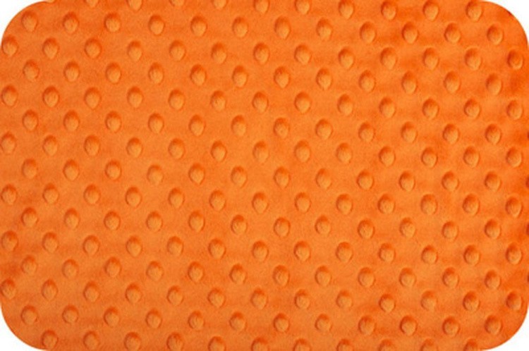 Плюш CUDDLE DIMPLE, 48x48 см, 455 г/м2, 100% полиэстер, цвет: ORANGE, Peppy