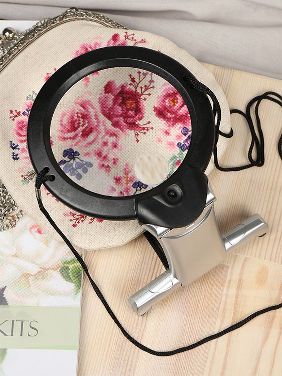 Лупа универсальная с подсветкой, 2Х, 6Х, Maxwell — картинка 11