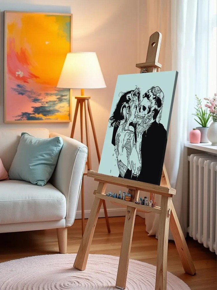 Картина по номерам «Пара скелетов» — картинка 9