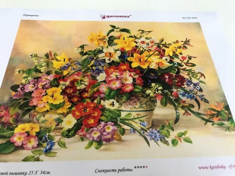 Набор для вышивания «Букет с нарциссами» — картинка 9