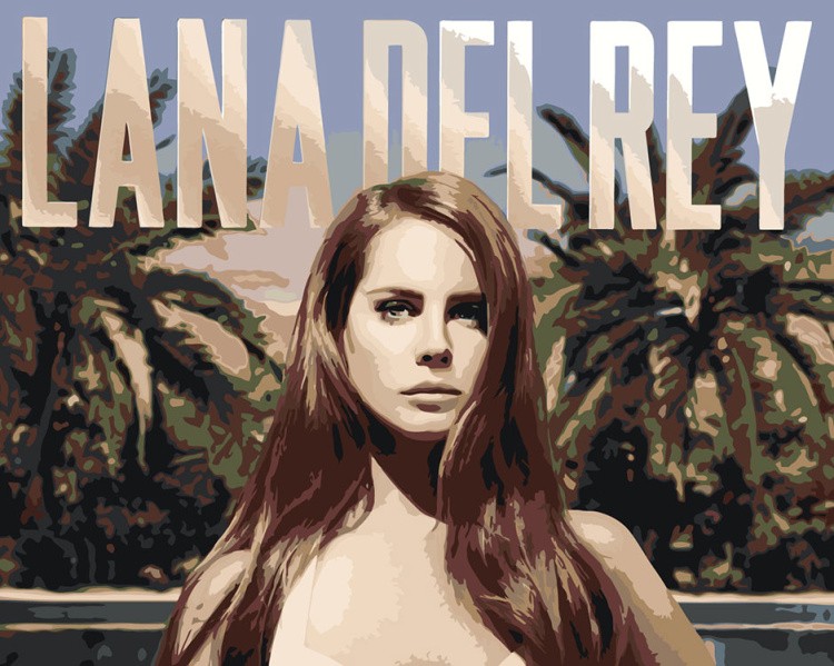 Картина по номерам «Lana Del Rey Лана Дель Рей: Обложка альбома 2»