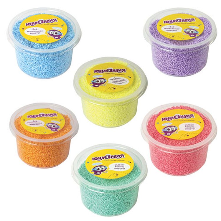 Пластилин шариковый Юнландия «Юнландик в зоопарке с бегемотом», 6 цветов по 125 мл, незастывающий — картинка 3