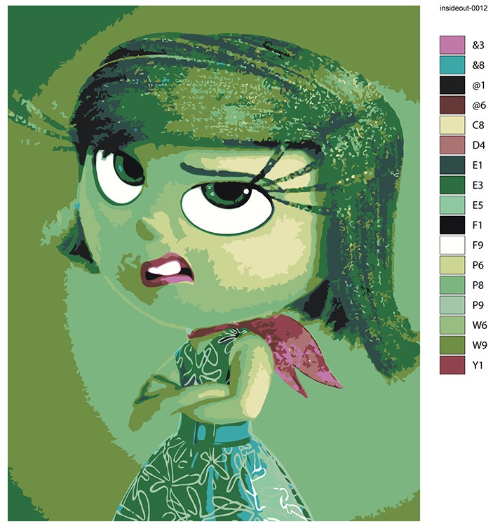 Картина по номерам «Головоломка 2: Брезгливость, мультики» — картинка 2