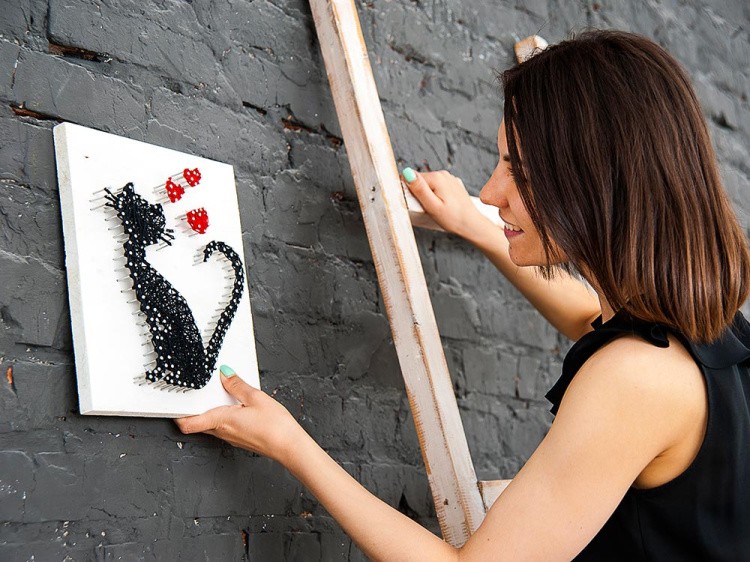 Набор для творчества STRING ART «Кошка» — картинка 7