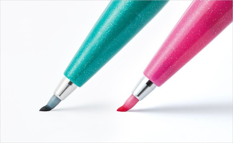 Фломастер-кисть Brush Sign Pen, 2 мм, цвет: оливковый, Pentel — картинка 3