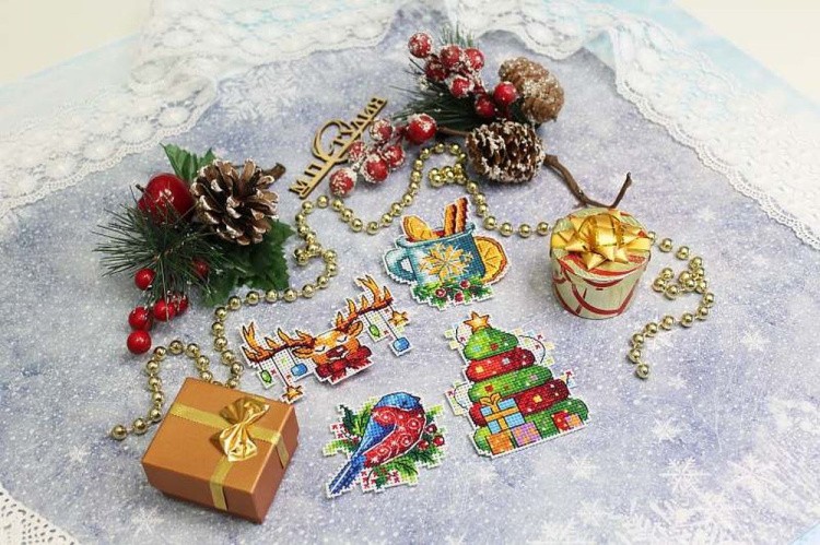 Набор для вышивания «Времена года. Зима. Магниты» — картинка 2