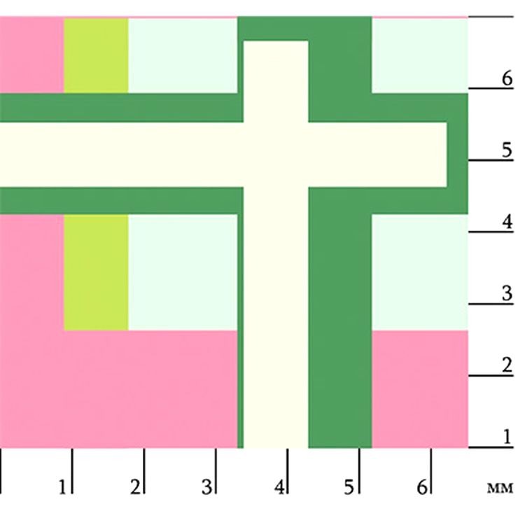 Ткань для пэчворка «БАБУШКИН СУНДУЧОК», 50x55 см, 140 г/м2, 100% хлопок, цвет: БС-21 клетка, ярко-зеленый/розовый, Peppy — картинка 2