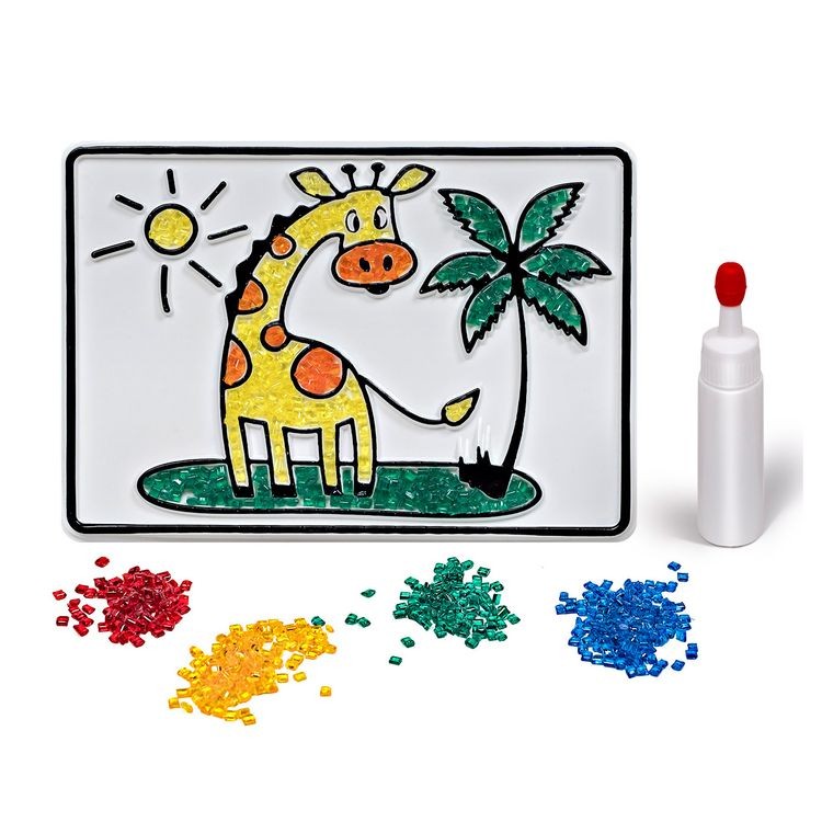 Набор для творчества «Насыпь на клей. Жираф» — картинка 2