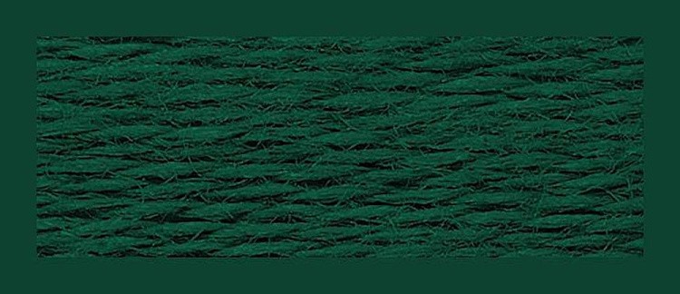 Нитки мулине (шерсть/акрил), 10 шт. по 20 м, цвет: №340 зеленый, Риолис