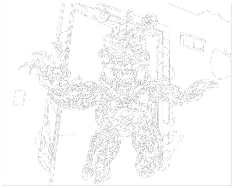 Картина по номерам «Фнаф Five nights at Freddy's Фредди 3» — картинка 3