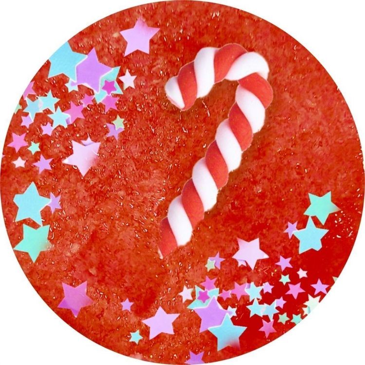 Слайм «Стекло» Физ красный с блестками с леденцом, 180 г — картинка 3