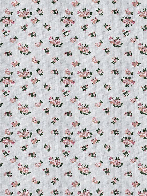 Ткань лен, 140 г/м², 30% лен, 70% хлопок, 3 м, ширина 150 см, цвет: цветочный принт, TBY — картинка 3