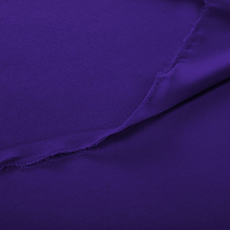 Ткань Креп-шифон, 5 м, ширина 150 см, 105 г/м2, цвет: фиолетовый, TBY — картинка 4