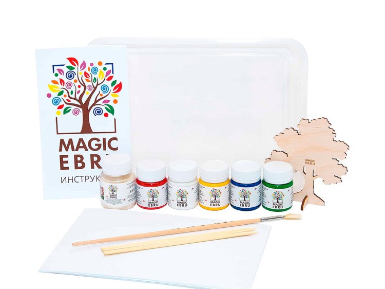 Набор для эбру «Start» 5 цветов, Magic EBRU — картинка 3