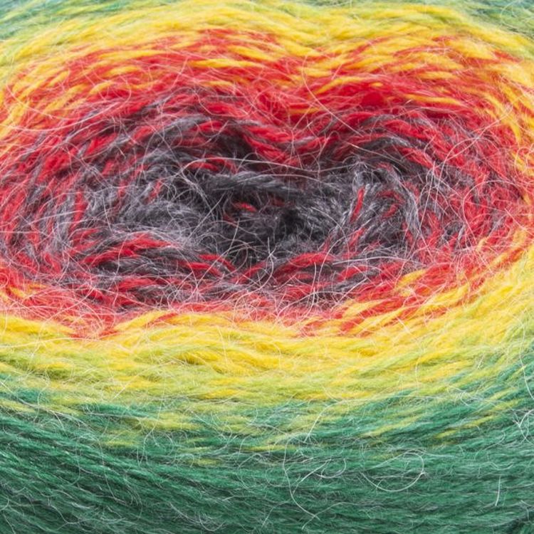 Пряжа YarnArt Flowers Alpaca (430), мультиколор, 5 шт. по 250 г — картинка 2