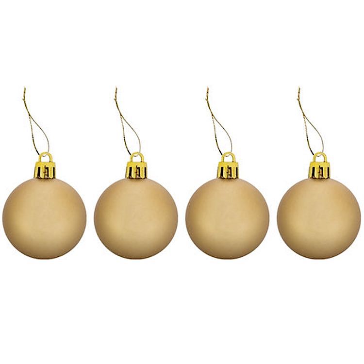 Набор украшений для ели, 43 предмета, цвет золото + перламутр — картинка 9