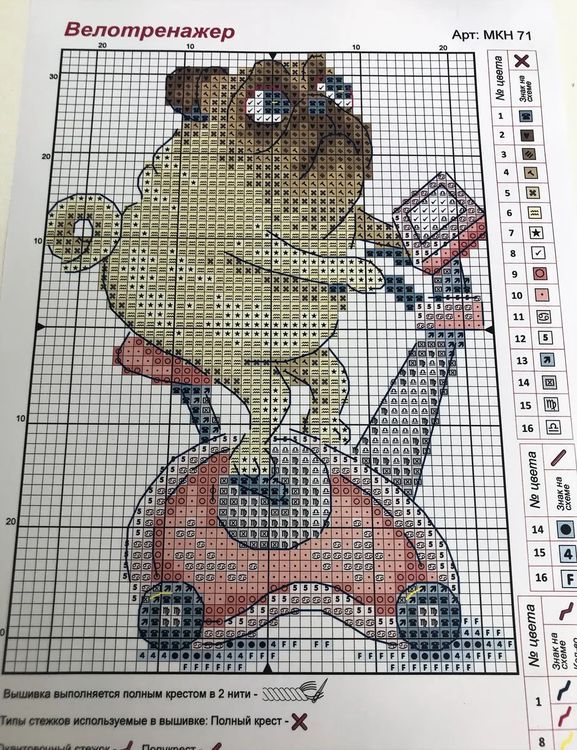 Набор для вышивания «Велотренажер» — картинка 2