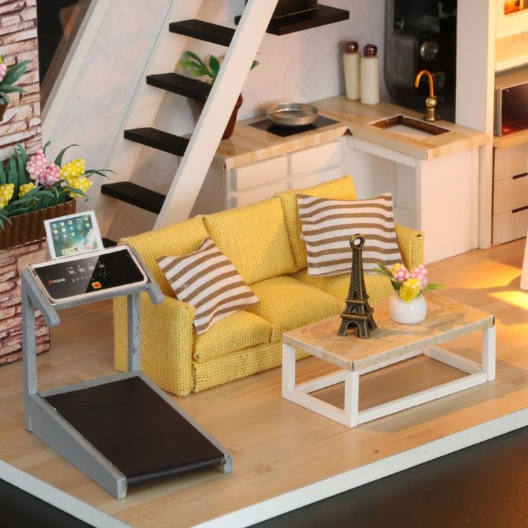 Набор для создания миниатюры (румбокс) «Студия в стиле модерн» (русифицированная версия) — картинка 3