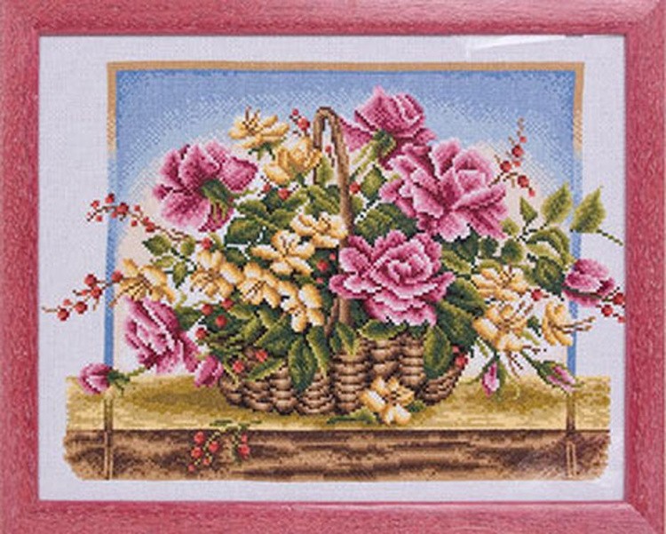 Набор для вышивания «Корзина с розами» — картинка 2