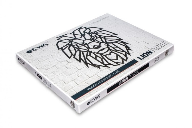 Деревянный интерьерный пазл «Лев», Eco Wood Art — картинка 4