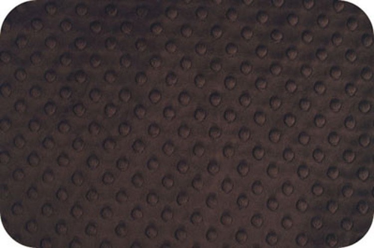 Плюш CUDDLE DIMPLE, 48x48 см, 455 г/м2, 100% полиэстер, цвет: CHOCOLATE, Peppy
