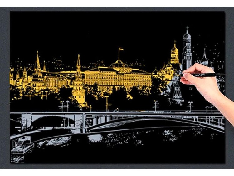 Скретч-картина «Москва, Россия» — картинка 2