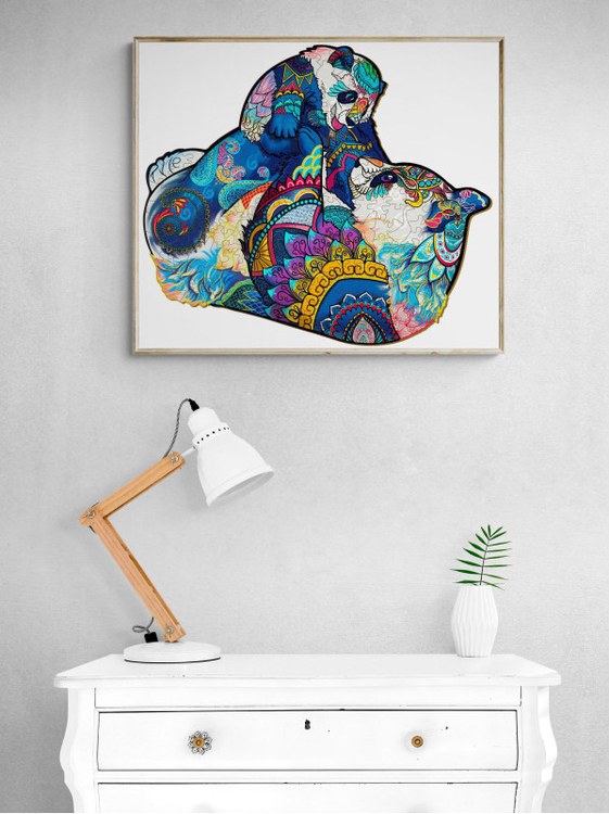 Деревянные пазлы «Семья Панд S», Woodbests — картинка 7