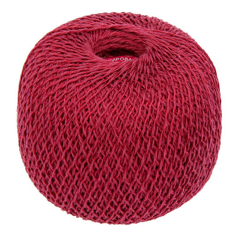 Пряжа ПНК им.Кирова Мальва (0905), бордовый, 8 шт. по 75 г — картинка 2