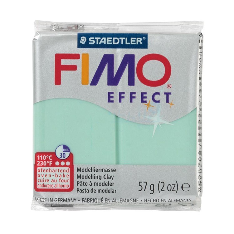 Полимерная глина FIMO Effect, цвет: зелёный нефрит, 57 г