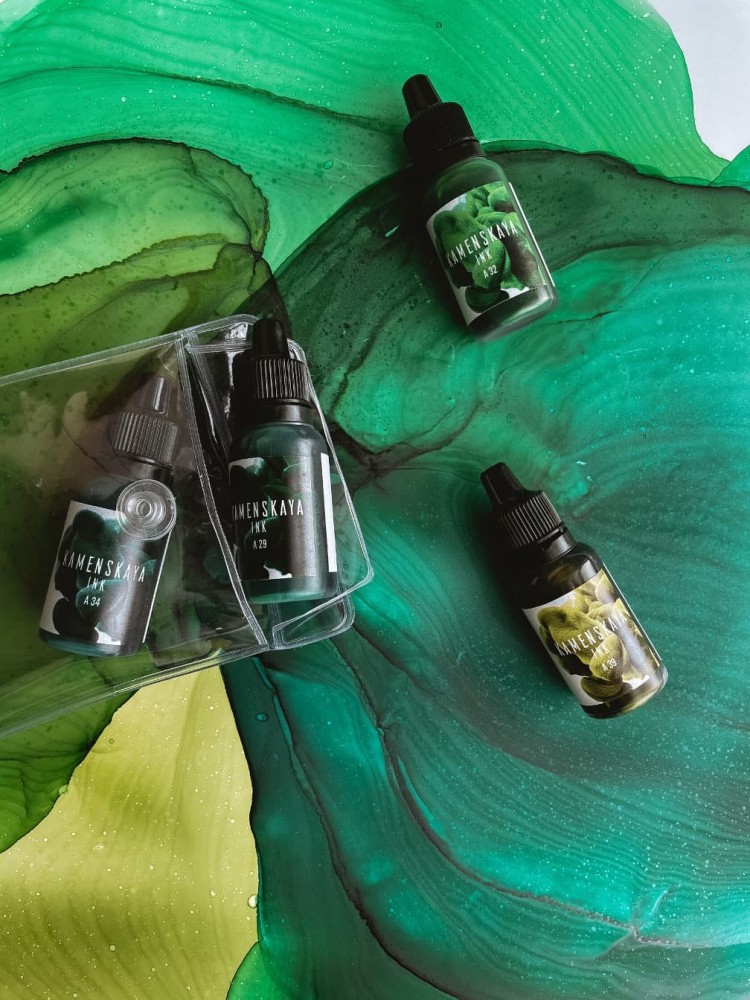 Сет алкогольных чернил № 10, Kamenskaya Ink — картинка 2
