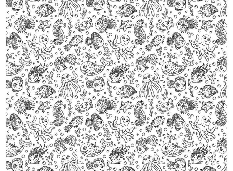 Раскраска в рулоне «Под водой» — картинка 2