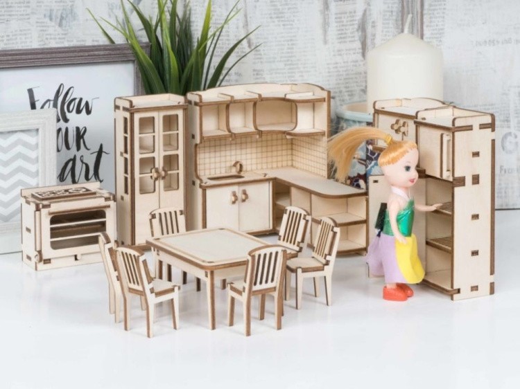 Конструктор из дерева «Кухня для домика Венеция», Lemmo — картинка 3