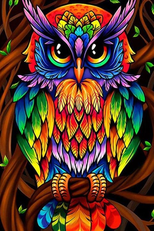 Алмазная вышивка «Сказочный филин» — картинка 2