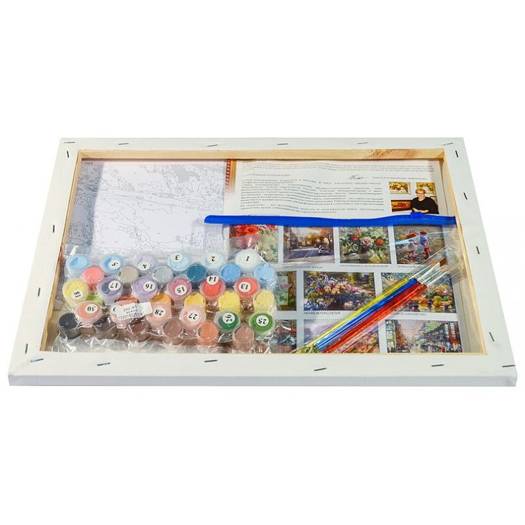 Картина по номерам «Знакомство в саду» — картинка 3