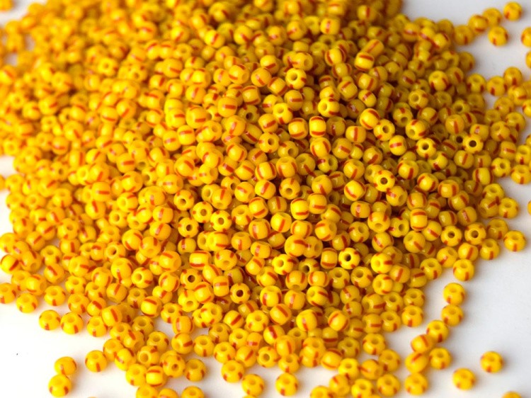 Бисер Preciosa Чехия 311-19001, 10/0, 50 г, цвет: 83170 полосатый — картинка 2