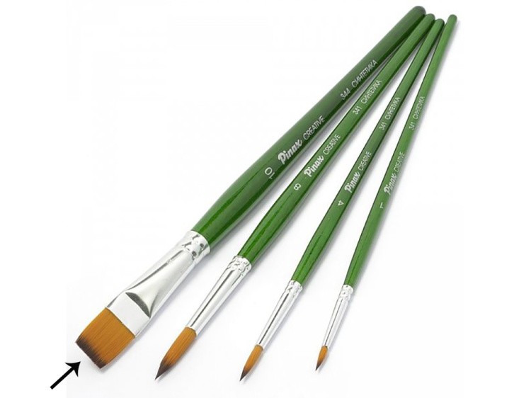 Кисть «Pinax Creative» плоская № 10 для лака — картинка 3