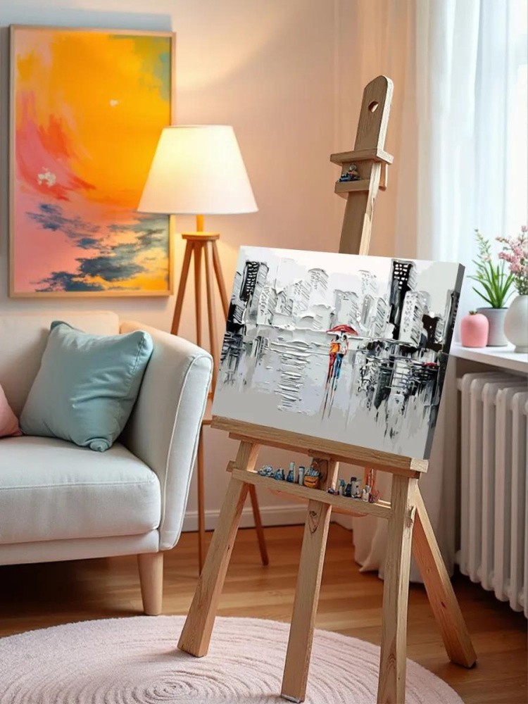 Картина по номерам «Пара под зонтом» — картинка 9