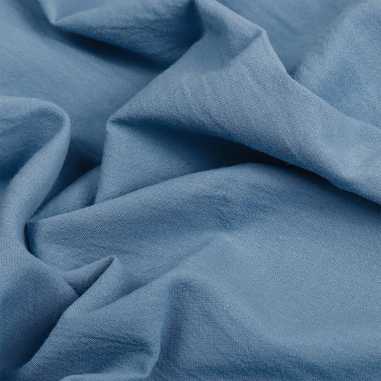 Ткань Хлопок крэш, 1 м х 150 см, 90 г/м², цвет: синий, TBY — картинка 4
