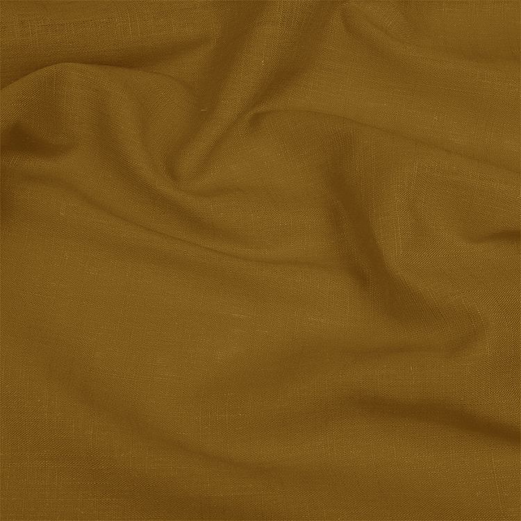 Ткань льняная, 190 г/м², 5 м x 140 см, цвет: горчица, TBY — картинка 3