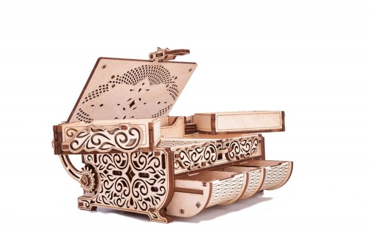 Конструктор из дерева «Шкатулка, декорированная кристаллами Swarovski», Wood Trick — картинка 3